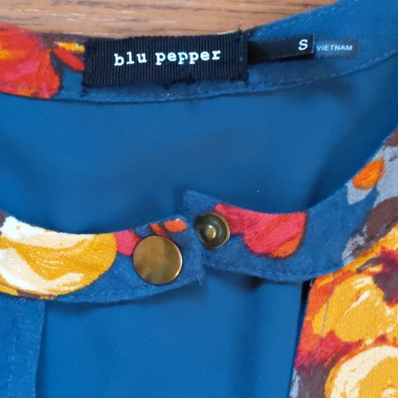 Boho long sleeve floral mini dress - Picture 4 of 4